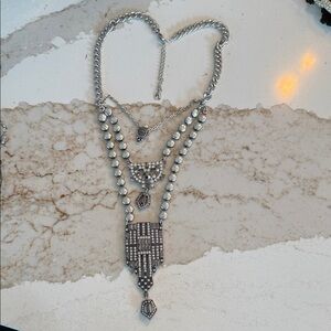 Park Lane Silver Statement Necklace